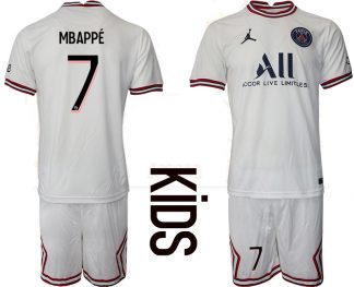 Mbappé 7 Paris Saint-Germain 4th Shirt 2022/23 Fourth Trikot PSG weiß