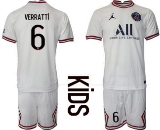 VERRATTI 6 Paris Saint-Germain 4th Shirt 2022/23 Fourth Trikot PSG weiß