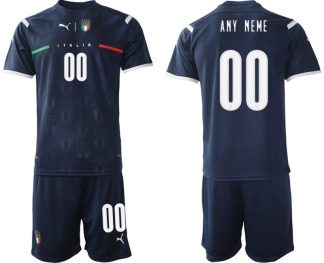 Herren Italien EURO 2020 Torwarttrikot Blau Günstige Fußballtrikots Kaufen