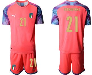 Neue Italien 2020-21 Torwarttrikot Rosa Fußballtrikots DONNARUMMA 21