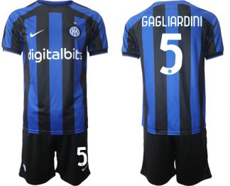 Fußballtrikot für Herren Inter Mailand 2022-2023 Heimtrikot Blau Online GAGLIARDINI 5