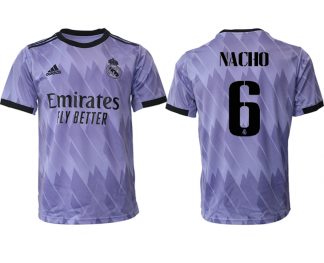 Herren Real Madrid 2022-2023 Auswärtstrikots Deutschland Kurzarm Fußballtrikots Kaufen NACHO 6