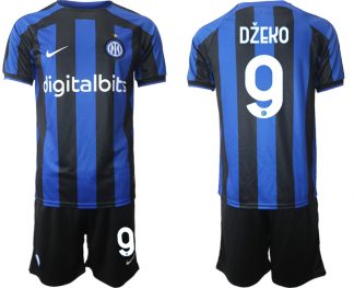 Inter Mailand 2022-2023 Heimtrikot Blau Herren Fußball Trikot Outlet Džeko 9