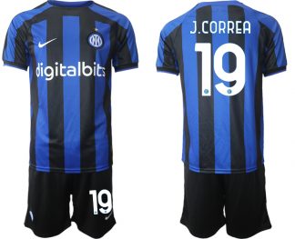 Inter Mailand 2022-2023 Heimtrikot Blau Herren Fußball Trikot Outlet J.CORREA 19