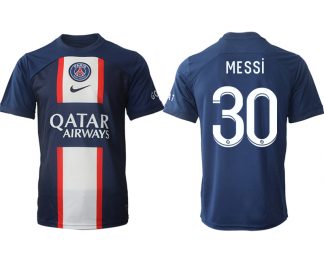 Paris Saint Germain PSG für die Saison 22-23 Herren Heimtrikot Online Bestellen mit Aufdruck MESSi 30