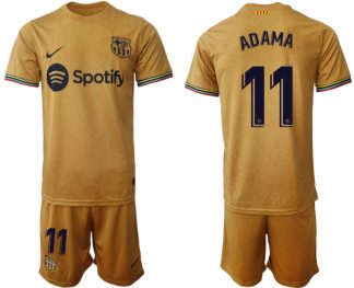 FC Barcelona 2022-23 Auswärtstrikot goldene Away Shirt für Herren ADAMA 11