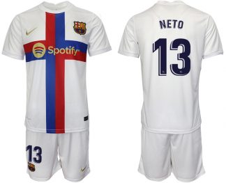 Herren FC Barcelona 2022/23 Ausweichtrikot weiß Online Kaufen NETO 13