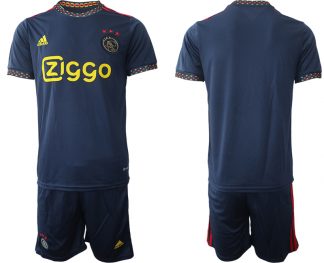 Herren Fußball Trikot Ajax 2022-23 Auswärtstrikot Navy blau Online Kaufen