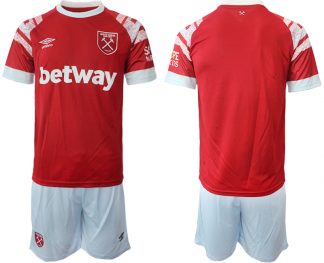 Neuen West Ham United FC 2022-2023 Heimtrikot Rot Weiß Kits Trikotsatz für Herren