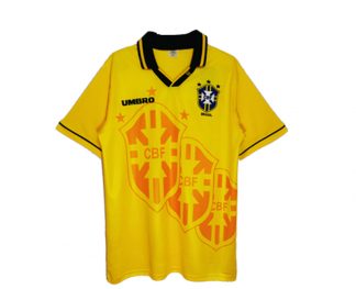 Vintage Signed Brasilien Fußball Heimtrikot 1993-1994 Umbro Cafu Brasil Herren Fußballtrikots