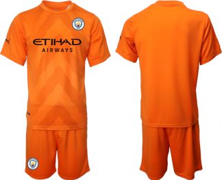 Kaufe Herren Fußballtrikots Manchester City Goalkeeper Jersey 2022/23 Orange Trikotsatz