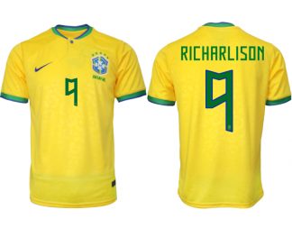 Brasilien FIFA WM Katar 2022 Heimtrikot gelb Kurzarm für Herren RICHARLISON 9