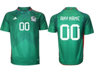 Mexiko FIFA WM Katar 2022 Heimtrikot grün Kurzarm Anpassbare Name und Nummer