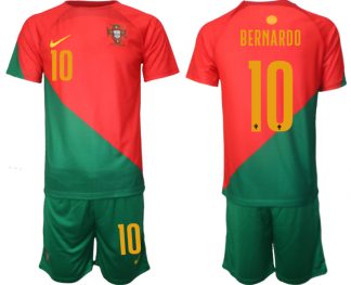 Portugal 2022-2023 Heim Trikot für Herren Fußballtrikot mit Aufdruck BERNARDO 10