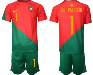 Portugal 2022-2023 Heim Trikot für Herren Fußballtrikot mit Aufdruck RUI PATRICIO 1