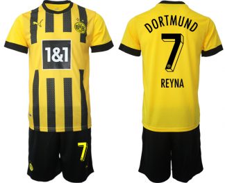 Herren Borussia Dortmund BVB Heimtrikot 2023 bestellen mit Aufdruck REYNA 7
