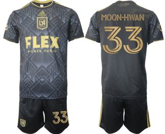 Herren LAFC Los Angeles FC 2022 Heimtrikot schwarz golden Online Verkauf MOON-HWAN 33