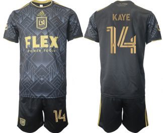 LAFC Los Angeles FC 2022 Heimtrikot schwarz golden für Herren KAYE 14