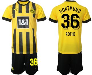 Herren Borussia Dortmund BVB Heimtrikot 2023 bestellen mit Aufdruck ROTHE 36