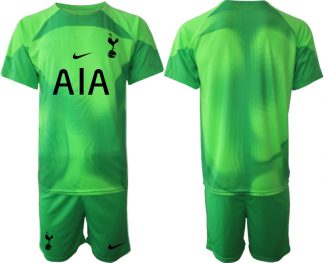 Herren Tottenham Hotspur 2023 Torwarttrikot grün Trikotsatz Kit FußballTrikot Outlet