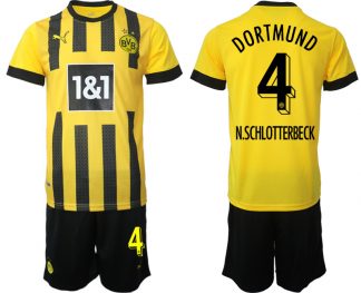 N.SCHLOTTERBECK #4 Borussia Dortmund BVB Heimtrikot 2023 für Herren Online Verkauf