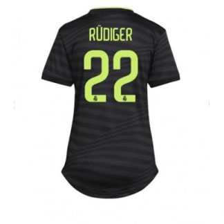 Frauen Real Madrid 22-23 Drittes Trikot Kurzarm Günstig Fußballtrikots Antonio Rudiger 22