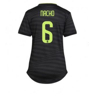 Frauen Real Madrid 22-23 Drittes Trikot Kurzarm Günstig Fußballtrikots mit Aufdruck Nacho 6