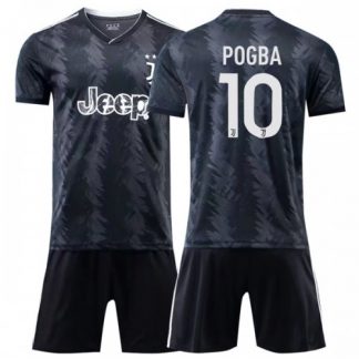 Juventus Trikot Kinder FC 2022-23 Auswärtstrikot Trikotsatz mit namen Pogba 10
