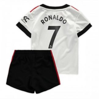 Kinder Trikotsatz Manchester United 22-23 Auswärtstrikot bestellen mit Aufdruck Ronaldo 7