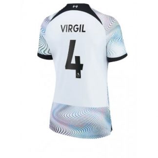 Damen Fußballtrikot Liverpool Auswärtstrikot 2022-23 Kurzarm Virgil van Dijk 4