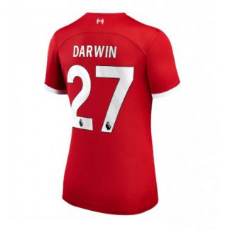 Damen Fußballtrikot Liverpool Heimtrikot 2023-24 Kurzarm Darwin Nunez 27