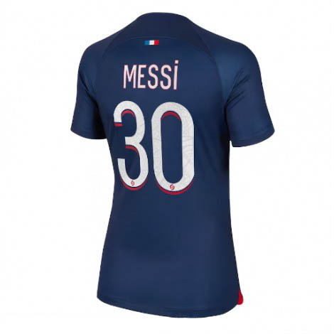 Frauen Fußballtrikot Paris Saint-Germain PSG Heimtrikot PSG 23-24 Trikot Lionel Messi 30