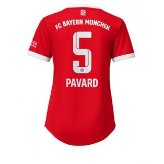 Frauen Fußballtrikots FC Bayern Munich Heimtrikot 2022-23 rot Kurzarm Benjamin Pavard 5