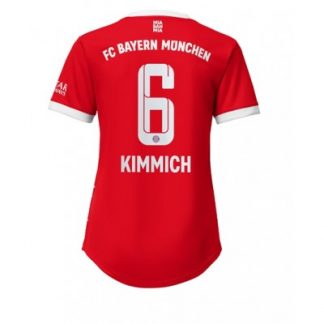 Frauen Fußballtrikots FC Bayern Munich Heimtrikot 2022-23 rot Kurzarm Joshua Kimmich 6