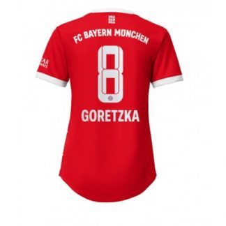 Frauen Fußballtrikots FC Bayern Munich Heimtrikot 2022-23 rot Kurzarm Leon Goretzka 8