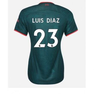 Günstig Frauen Fußballtrikots Liverpool 3rd trikot 2022-23 Kurzarm Luis Diaz 23
