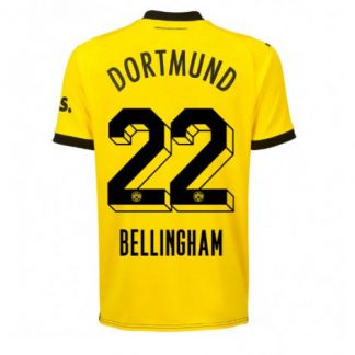 Herren Borussia Dortmund BVB Heimtrikot 2023-24 Kurzarm Jude Bellingham 22