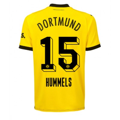 Herren Borussia Dortmund BVB Heimtrikot 2023-24 Kurzarm Mats Hummels 15