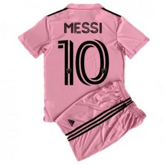 Kinder Fußballtrikot Inter Miami Heimtrikotsatz 2023-24 Fußballtrikot Lionel Messi 10