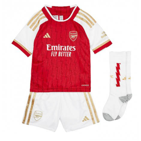 Kinder Heimtrikot Arsenal 2023-24 Fußballtrikots Trikotsatz Kit