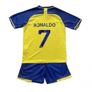 Kindertrikot Al-Nassr 2023-24 Fußballtrikots Trikotsatz Cristiano Ronaldo 7