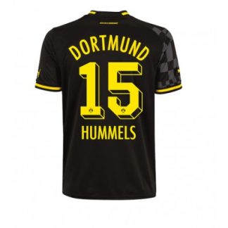 Borussia Dortmund BVB Auswärtstrikot 2022-23 Kurzarm Fußballtrikots für Herren Mats Hummels 15
