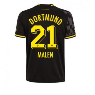 Kaufe Neue Fußballtrikots Borussia Dortmund BVB Auswärtstrikot 2022-23 Kurzarm Donyell MALEN 21