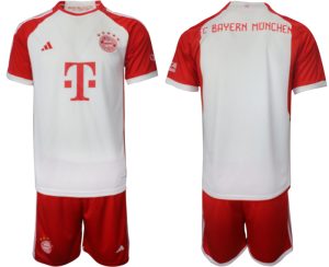 Herren Fußball Trikot Bayern München 2023-24 Rot Weiß bestellen