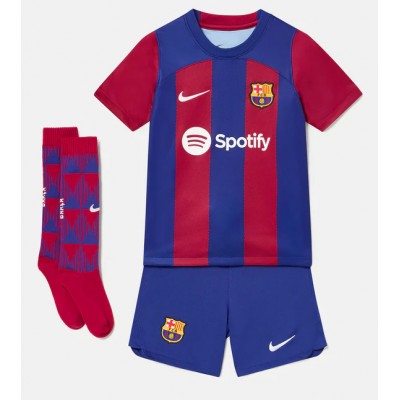 Kinder FC Barcelona Heimtrikot 2023/24 rot blau Trikotsatz