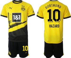 Borussia Dortmund BVB Heimtrikot 2023/24 Trikotsatz für Herren HAZARD 10