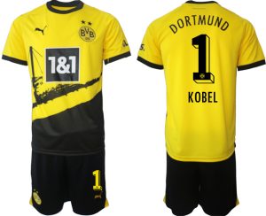Borussia Dortmund BVB Heimtrikot 2023/24 Trikotsatz für Herren KOBEL 1