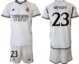 Herren Real Madrid Heimtrikot 2023-24 Günstige Fußball Trikotsatz MENDY 23