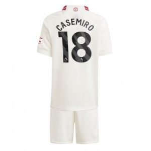 Kinder Fußballtrikots Manchester United 3rd trikot 2023/24 Trainingsanzug Casemiro 18