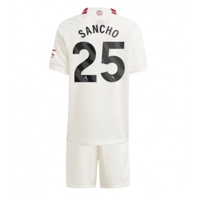 Kinder Fußballtrikots Manchester United 3rd trikot 2023/24 Trainingsanzug Jadon Sancho 25